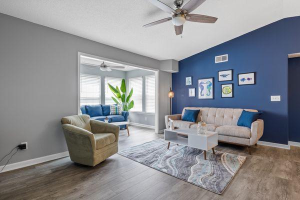 Seas The Day. Located right off of Glenn's Bay Rd., Surfside. Sleeps 6