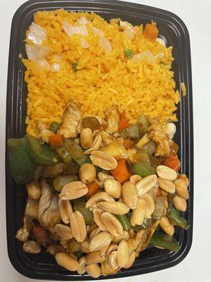 Dinner combo: kung pao chicken