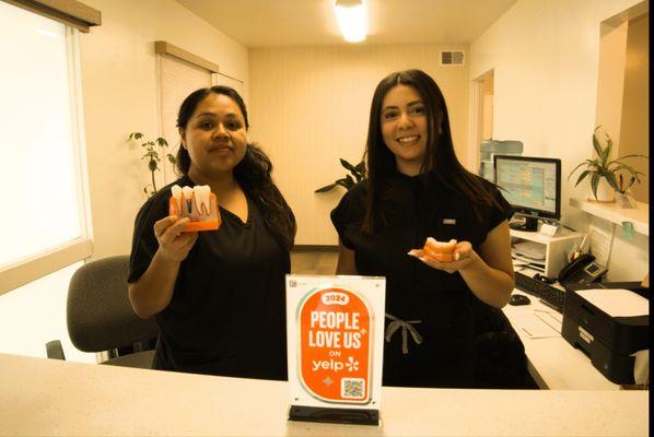 Kind staff, Karina and Halla, ready to listen to your needs
