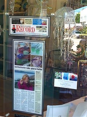 The high quality of my framed article by In The News is beyond my expectations and looks gorgeous on the wall or in the front shop window!