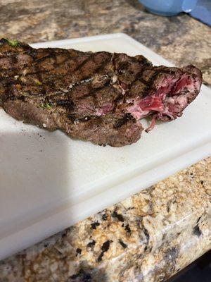 I'm just guessing... but this is RAW! I would causing anyone ordering online.