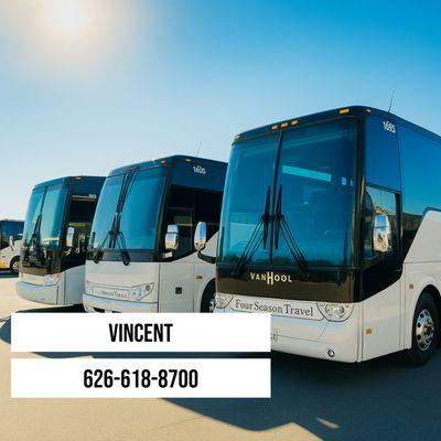 Charter Bus tailor to your group, with modern fleet.