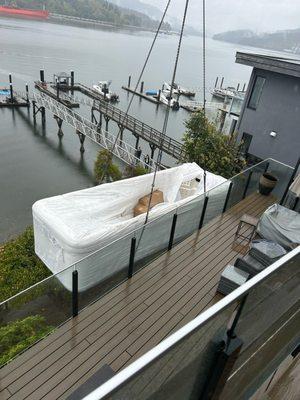 Took it right over the house