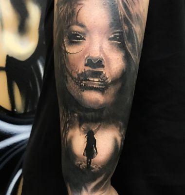 Black and Grey tattoo by John Petro