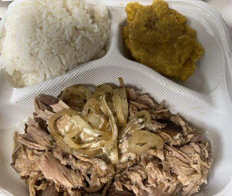 Lechon Asado with Tostones.