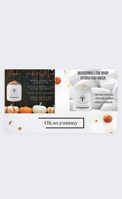 Fall facial available to book online. Includes the aroma of pumpkin and marshmallow!!