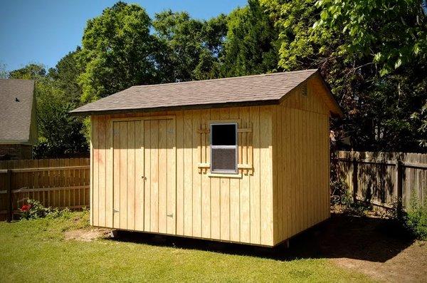 10 X 14 shingle top with pine siding