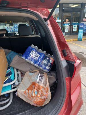 Stocking up on supplies for the kids visiting soon.