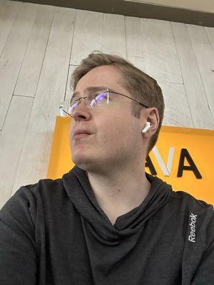 Before haircut, simple comb over and part