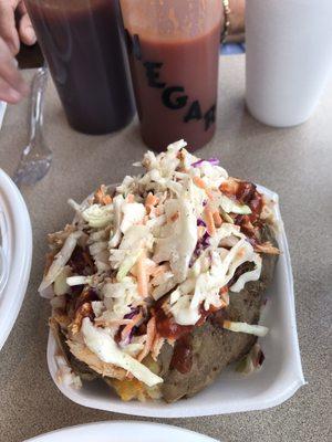 The Frankenstein loaded baked potato.