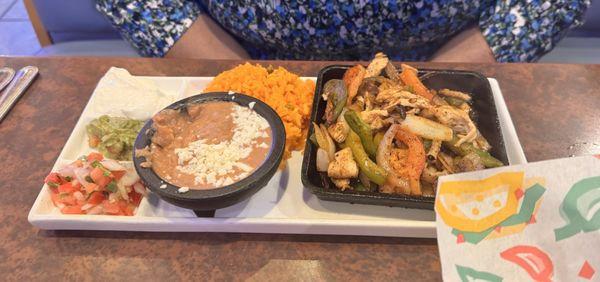 Lunch fajitas.