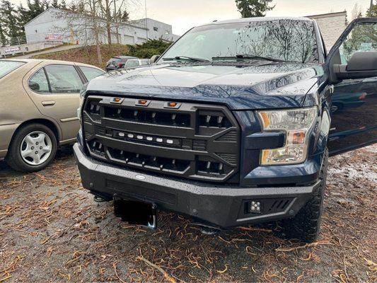 New bumper and grill