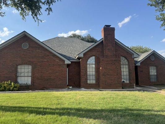Painted all the woodwork and replaced one by twos after the roofers.