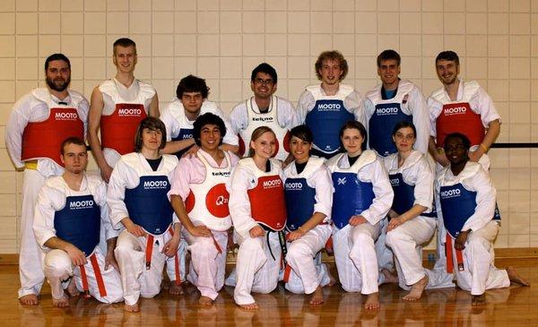MSUM TKD Class, 2011. Master Brittney can be spotted in the front row on the right.