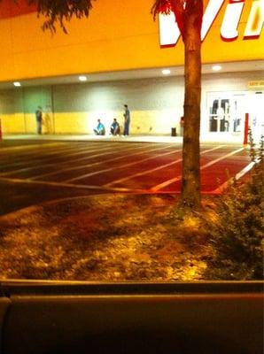 Employees out front smoking