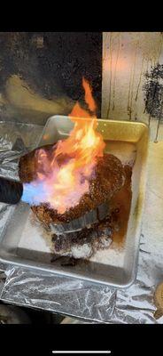 Hand glazed in-house with our signature proprietary honey spice blend