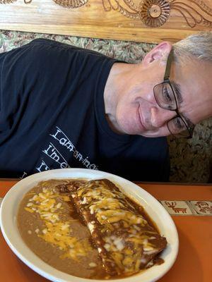Chile Colorado burrito.