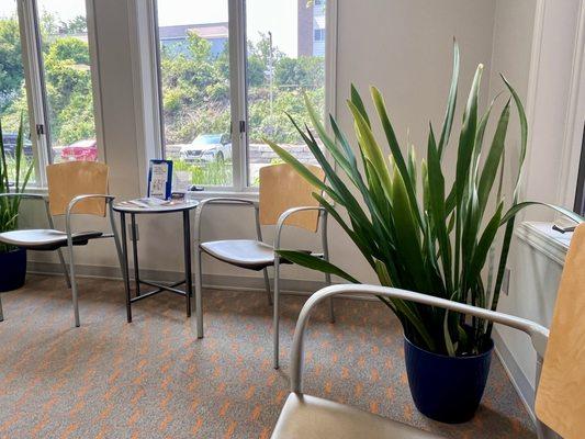 Waiting room at Genuine Care Dentistry