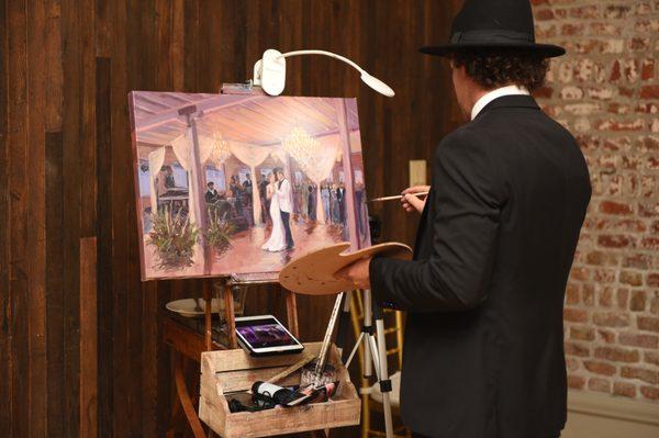 Popadich Art - Live Wedding Painting