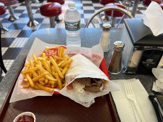 Gyros and fries