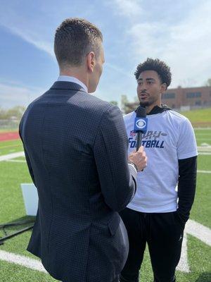 Accused of trampling mud in to Avis's dirty rental car while producing the NFL Draft in a clean, dry environment of Kansas City.