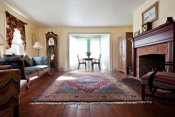 Federal style parlor off the center hall