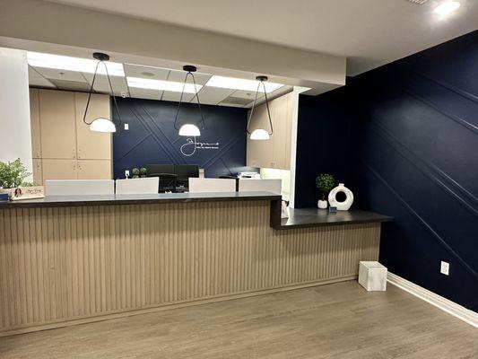 Our new reception area