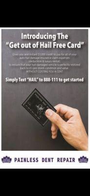 Text "hail" to 888-111