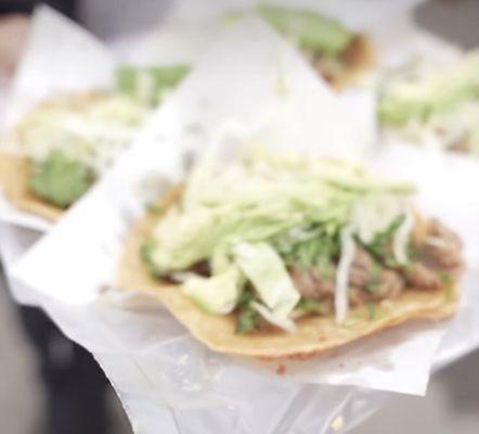 Asada tacos and Adobada tacos