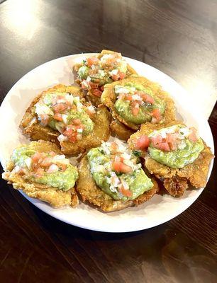 Tostones with Guacamole