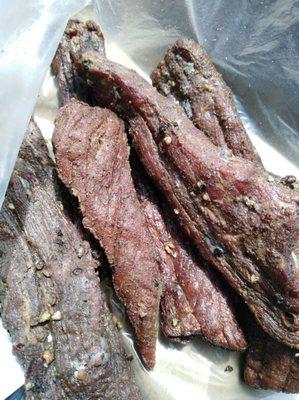 The search is almost over, definitely in my Top 3 on Beef Jerky. The pepperiness is on point!! Wow!!