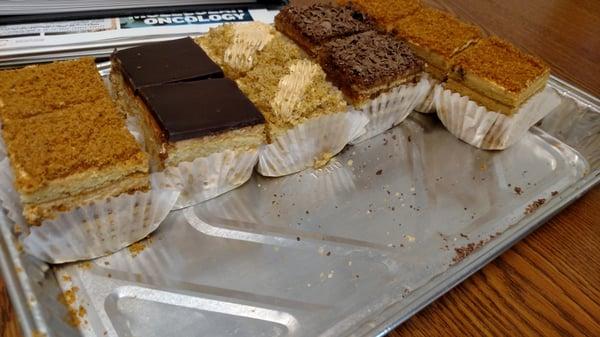 Assortment of cakes, so good!