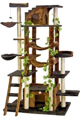 Huge cat tree for your cat to play all day without damaging your home furnitures!