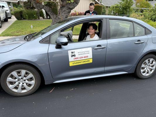 First lesson with Guillermo.