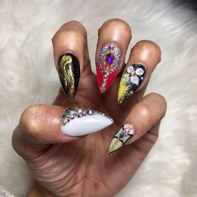 3D Nail Art / Marble Design
