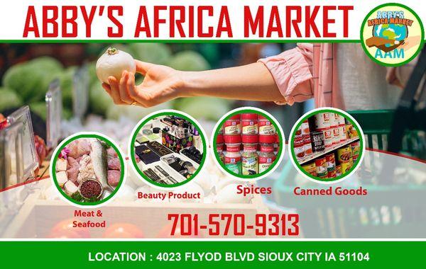 Abbys African Market at 4023 Floyd Blvd., Sioux City, IA 51108