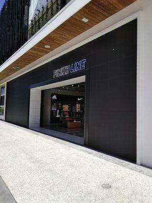 Completed storefront for Finish Line.