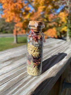 Stop by during shop hours to create your own Spell Jar! $15 per jar no matter the ingredients. #vernonnj