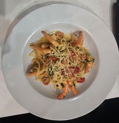 Shrimp Ajo Pasta