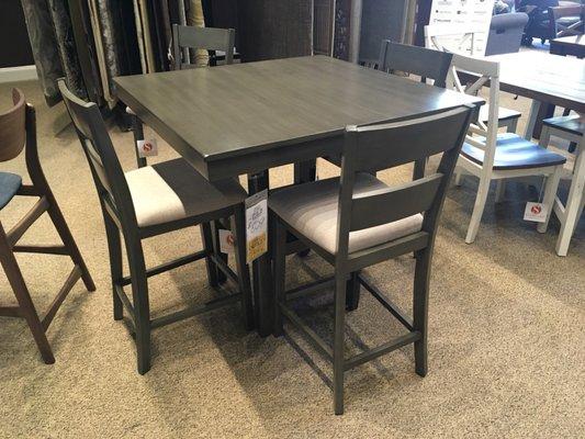 This became our new dining room set. So nice and nicely priced!