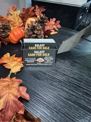 Their business card. Come check them out.