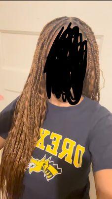 i got brown boho they provided the braiding hair mix and i brought the boho