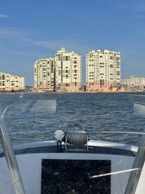 An optimistic person would say Cape Marco is almost half occupied. Close N to caxambas pass