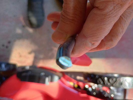 Just showing the broken end.