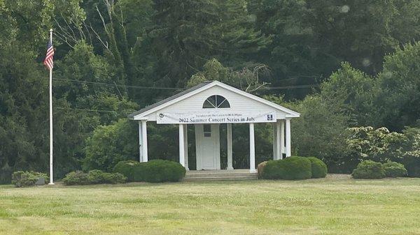 Band Stand on the Lawn near Police Station