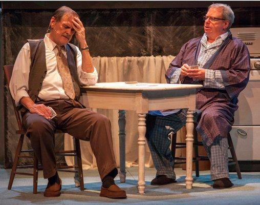 Willy Loman (John Contini) and Charley (Tom Murray)