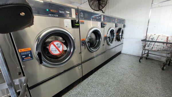 New digital machines -- around $4 a load.