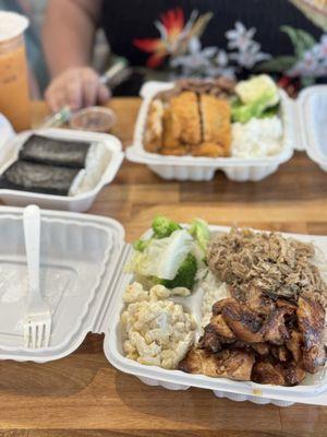 BBQ Chicken, Kalua Pork