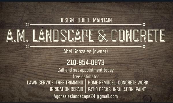 A.M. Landscape & concrete