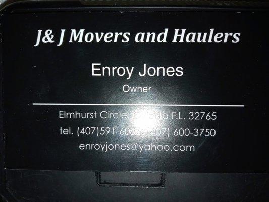 J&J Movers And Haulers